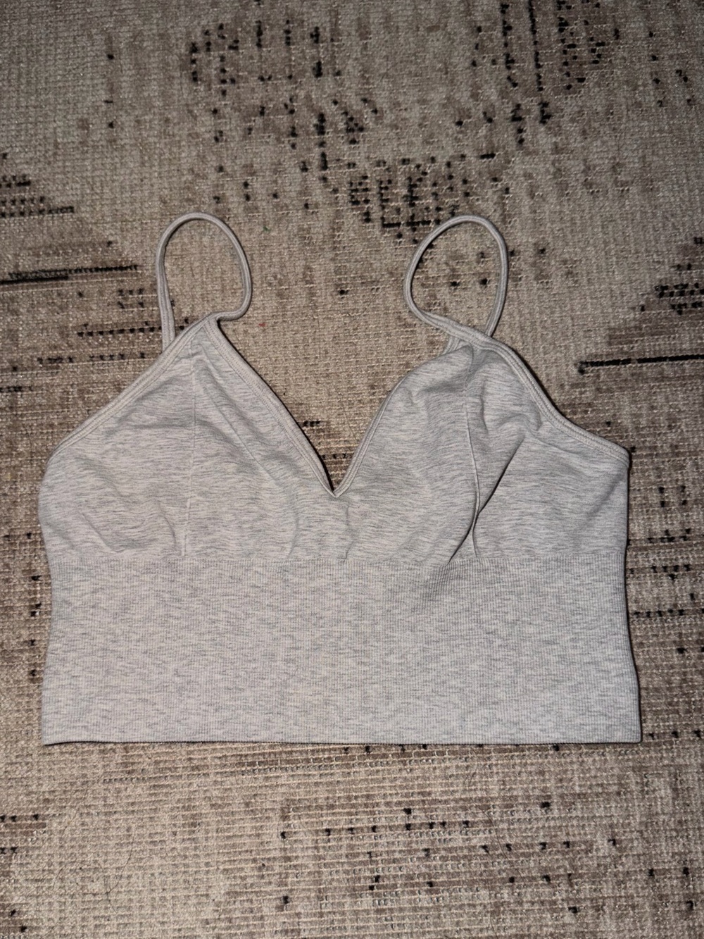 ALO Yoga Light Gray Sports Bra